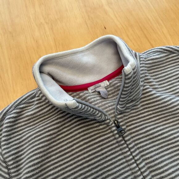 Old Navy Navy Grey Fleece Full Zip Jacket Women's Size Large - Picture 7 of 8
